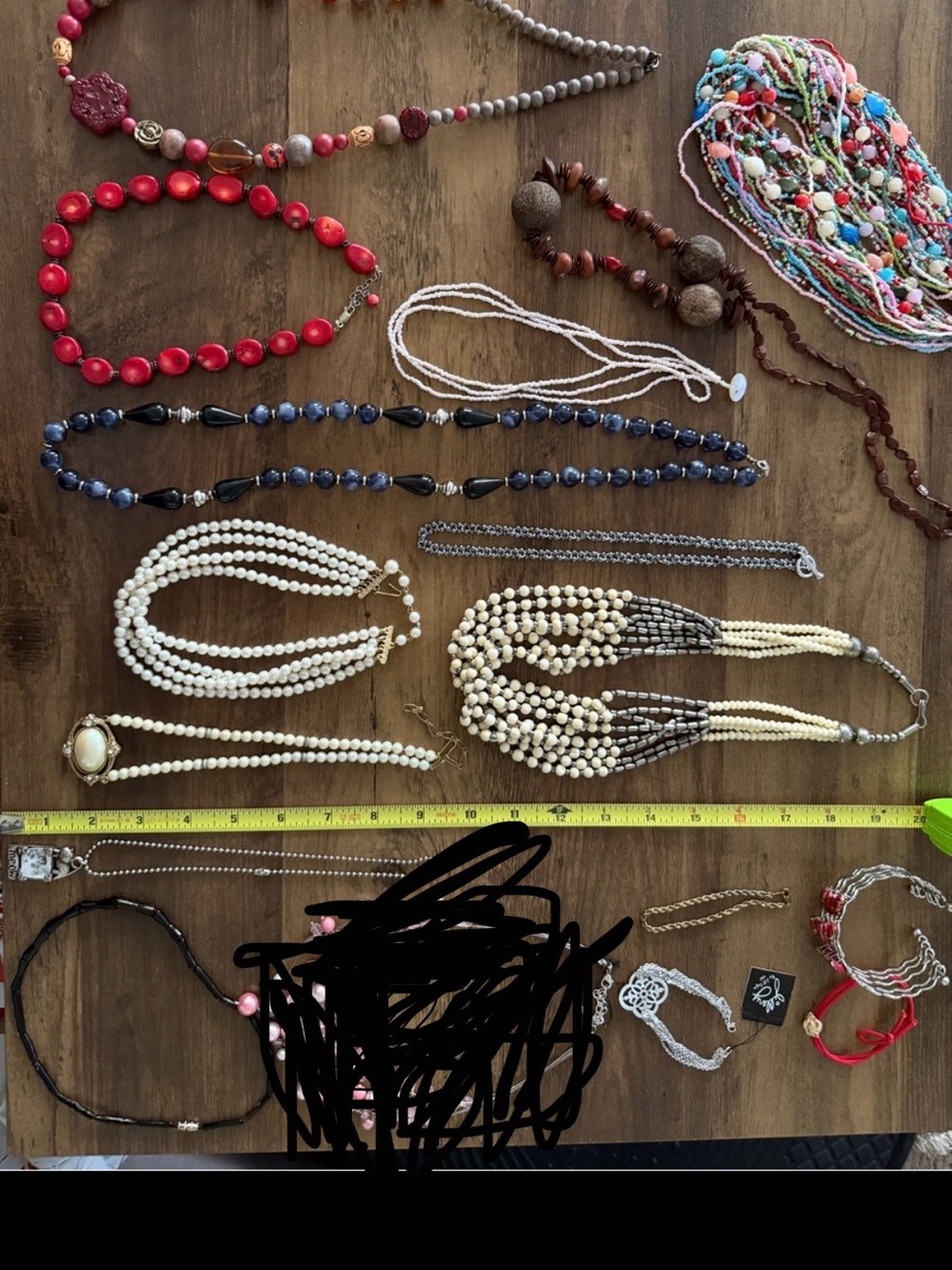 Mixed Women's Multi-Color Beaded Necklace Collection